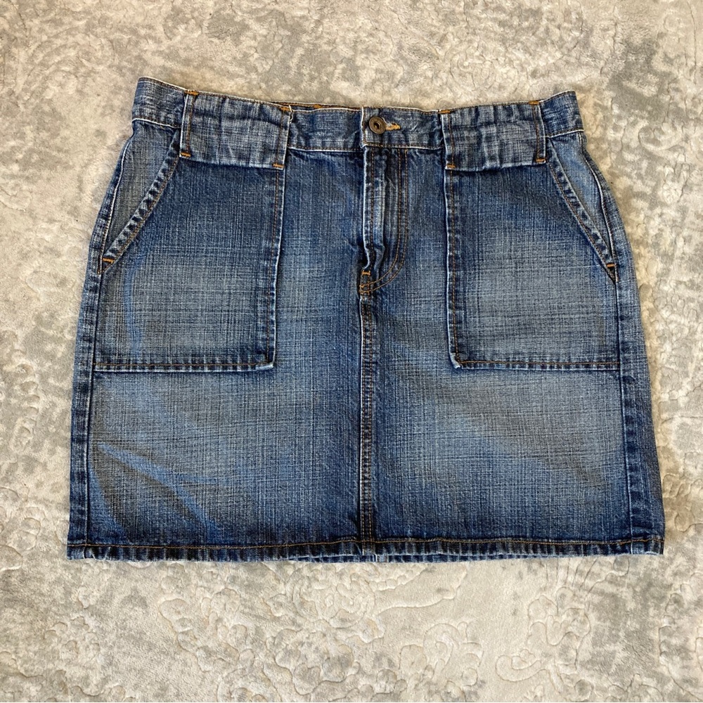 Lucky Brand UTILITY Denim Skirt 100% Cotton Women’s Size 12/31